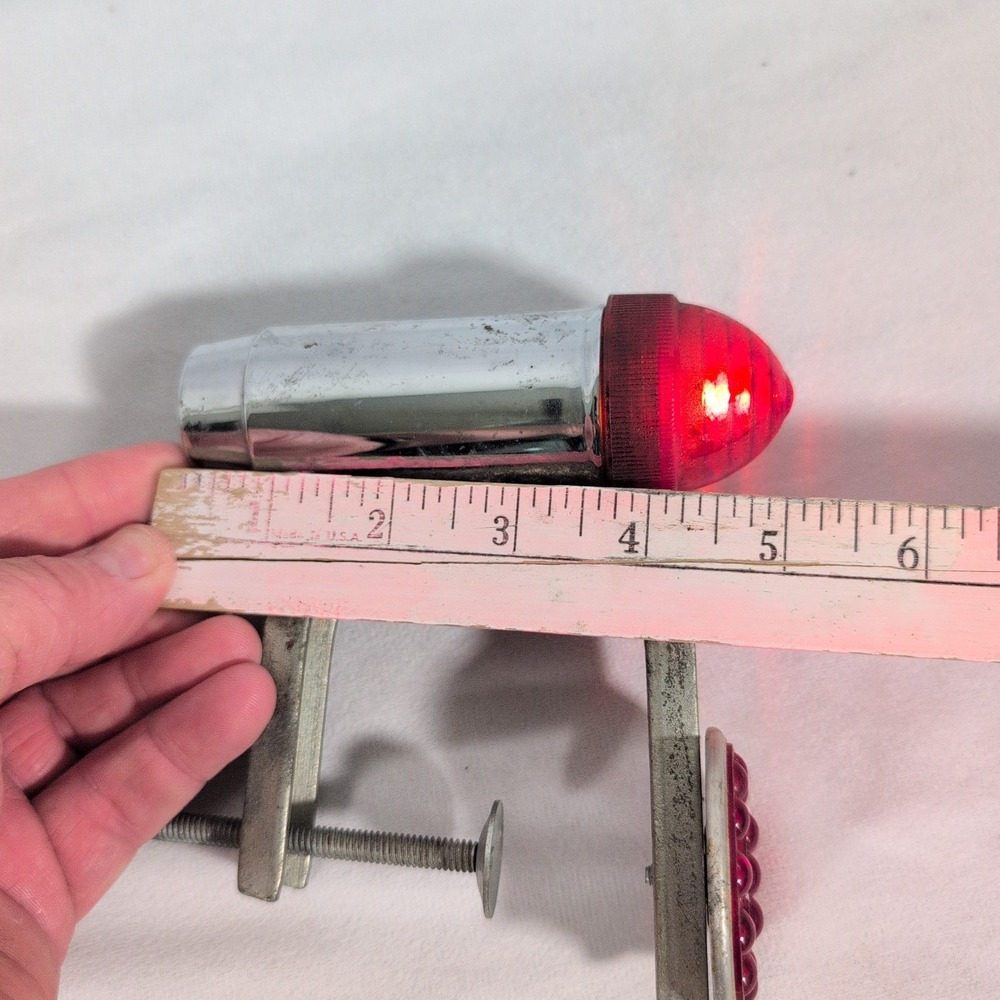 VTG SEISS? TOLEDO OHIO CLAMP ON RED REFLECTOR BICYCLE LIGHT